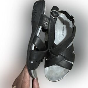 Merrell Bassoon Black Walking Sandals